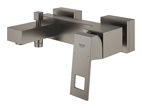 Смеситель для ванны GROHE Eurocube, темный графит матовый (23140AL0) Смеситель для ванны GROHE Eurocube, темный графит матовый (23140AL0)