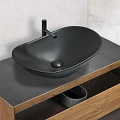 Раковина Vincea VBS-508MB, 615x360x155 керамическая, накладная, цвет черный матовый Раковина Vincea VBS-508MB, 615x360x155 керамическая, накладная, цвет черный матовый