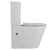 Унитаз напольный ABBER Bequem AC1112 компакт белый, безободковый с крышкой микролифт Унитаз напольный ABBER Bequem AC1112 компакт белый, безободковый с крышкой микролифт