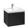 Тумба под раковину Villeroy &amp; Boch Subway 3.0 с подсветкой Volcano Black / Volcano Black C577L0VL