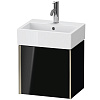 Картинка анонса товара «тумба под раковину duravit xviu xv4231rb140 подвесная 43.4 см черный глянцевый»
