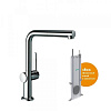 Картинка анонса товара «смеситель для кухни hansgrohe talis m54, 270 однорычажный с вытяжным изливом, 1jet, sbox 72809000»