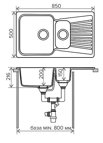 Кухонная мойка Polygran F-18 №331, хлопок F-18 №331 (Хлопок) Кухонная мойка Polygran F-18 №331, хлопок F-18 №331 (Хлопок)