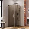 Душевой уголок CEZARES SLIDER-AH-1-90-80/90-BR-GM 80-90x90см стекло тонированное (бронза), профиль оружейная сталь Душевой уголок CEZARES SLIDER-AH-1-90-80/90-BR-GM 80-90x90см стекло тонированное (бронза), профиль оружейная сталь