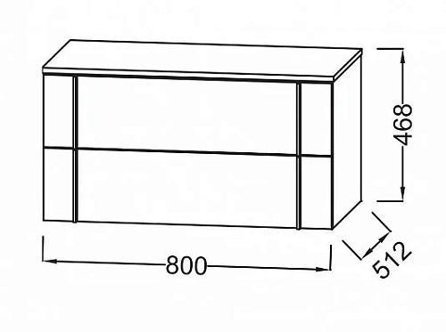 Комод Jacob Delafon Nouvelle Vague EB3054-N18 белый Блестящий 80 см Комод Jacob Delafon Nouvelle Vague EB3054-N18 белый Блестящий 80 см