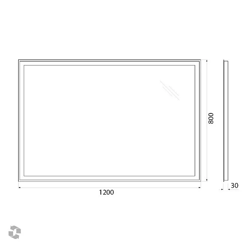 Зеркало BelBagno SPC-GRT-1200-800-LED-BTN 12W 220-240V 1200x30x800 с подсветкой и кнопочным выключателем Зеркало BelBagno SPC-GRT-1200-800-LED-BTN 12W 220-240V 1200x30x800 с подсветкой и кнопочным выключателем