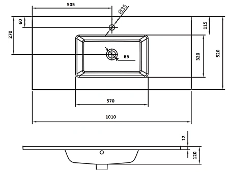 Раковина Boheme стекло 100см моноблок ЗОЛОТО 852-100-G Раковина Boheme стекло 100см моноблок ЗОЛОТО 852-100-G