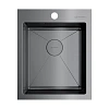 Кухонная мойка Omoikiri Akisame 41-GM нерж.сталь/вороненая сталь 4973094 Кухонная мойка Omoikiri Akisame 41-GM нерж.сталь/вороненая сталь 4973094