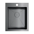 Кухонная мойка Omoikiri Akisame 41-GM нерж.сталь/вороненая сталь 4973094 Кухонная мойка Omoikiri Akisame 41-GM нерж.сталь/вороненая сталь 4973094