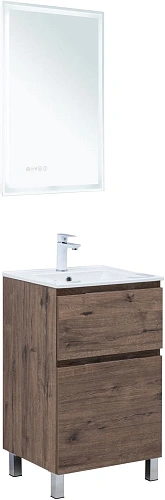 Тумба под раковину Aquanet Алвита New 50 00344126 напольная, дуб веллингтон табак Тумба под раковину Aquanet Алвита New 50 00344126 напольная, дуб веллингтон табак