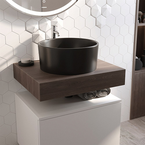 Столешница STWORKI Ольборг 60 дуб карпентер, без отверстий, с тумбой 60 481123 Столешница STWORKI Ольборг 60 дуб карпентер, без отверстий, с тумбой 60 481123