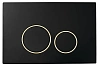 Клавиша смыва Boheme BLACK GOLD круглая 663