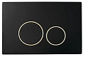 Клавиша смыва Boheme BLACK GOLD круглая 663 Клавиша смыва Boheme BLACK GOLD круглая 663