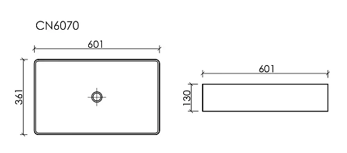 Раковина Ceramica Nova ELEMENT CN6070 белый накладная Раковина Ceramica Nova ELEMENT CN6070 белый накладная