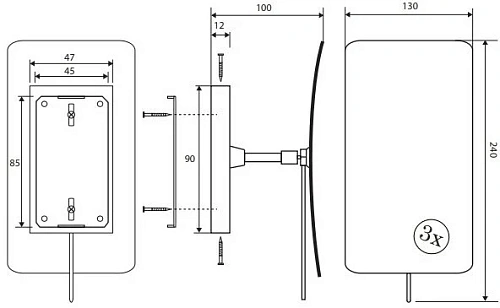 Зеркало косметическое Bemeta 112201222 Зеркало косметическое Bemeta 112201222