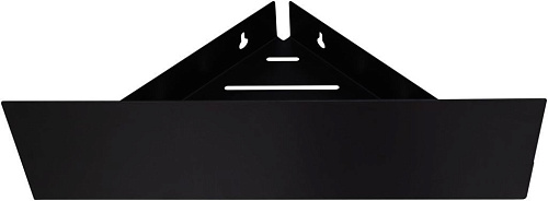 Полка Aquanet Магнум Н 28x28 черная матовая, угловая 00341536 Полка Aquanet Магнум Н 28x28 черная матовая, угловая 00341536