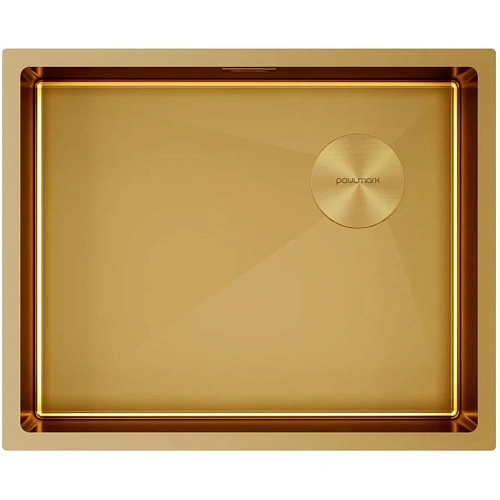 Кухонная мойка Paulmark NEXT-SKEW 54 UNI, PM885444-BG, брашированное золото, 540х440мм 1,2мм Кухонная мойка Paulmark NEXT-SKEW 54 UNI, PM885444-BG, брашированное золото, 540х440мм 1,2мм