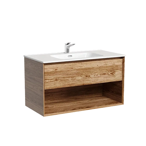 Тумба под раковину Sancos Marmi 1.0 MR1.090ECH 890х445х520 дуб чарльстон, подвесная Тумба под раковину Sancos Marmi 1.0 MR1.090ECH 890х445х520 дуб чарльстон, подвесная