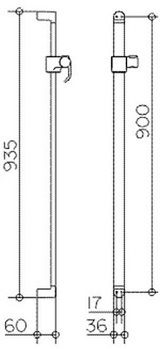 Душевая штанга Keuco Elegance New 51685 010900 51685010900 Душевая штанга Keuco Elegance New 51685 010900 51685010900