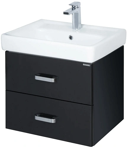 Тумба под раковину Aquaton Америна 60 черная 1A135401AM950 Тумба под раковину Aquaton Америна 60 черная 1A135401AM950