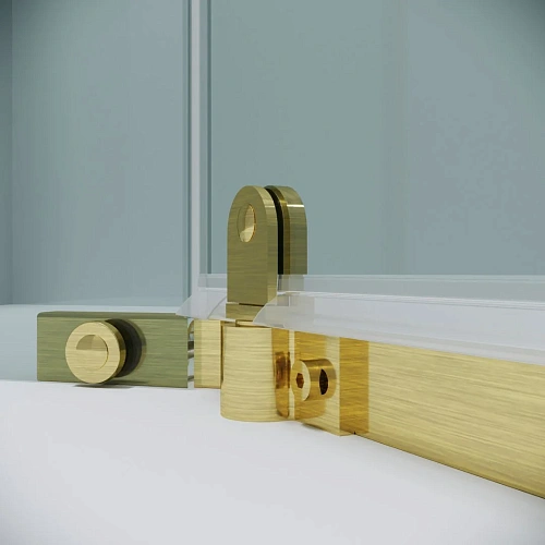 Душевой уголок GROSSMAN Pragma 302.K33.03.1010.32.00 (100x100x195) трапеция,распашн,золото сатин,стекло прозр Душевой уголок GROSSMAN Pragma 302.K33.03.1010.32.00 (100x100x195) трапеция,распашн,золото сатин,стекло прозр