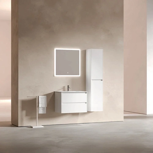 Тумба под раковину Sancos Libra LB70W 690х450х500 белый глянец, подвесная Тумба под раковину Sancos Libra LB70W 690х450х500 белый глянец, подвесная