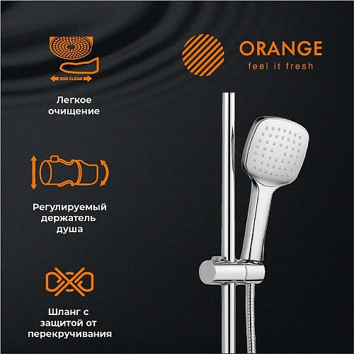 Душевая система Orange Thermo T19-944cr термостат с изливом, хром Душевая система Orange Thermo T19-944cr термостат с изливом, хром