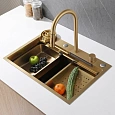 Кухонная мойка ABBER Wasser Kreis AF2194G золото матовое Кухонная мойка ABBER Wasser Kreis AF2194G золото матовое