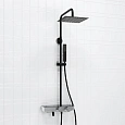 Душевая система WasserKRAFT A114.255.218.CB Thermo с термостатом черный Душевая система WasserKRAFT A114.255.218.CB Thermo с термостатом черный