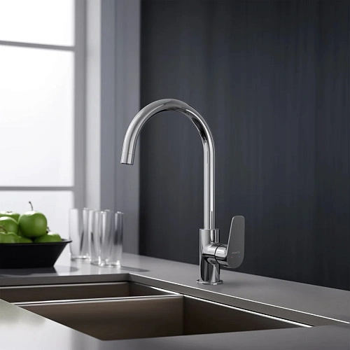 Смеситель для кухни Aquatek БЕТТА AQ1182CR Хром Смеситель для кухни Aquatek БЕТТА AQ1182CR Хром