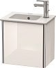 Картинка анонса товара «тумба под раковину duravit xsquare xs4170l2222 подвесная 41 см белая глянцевый»
