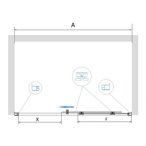 Душевая дверь RGW Passage PA-14 41081416-51 Душевая дверь RGW Passage PA-14 41081416-51