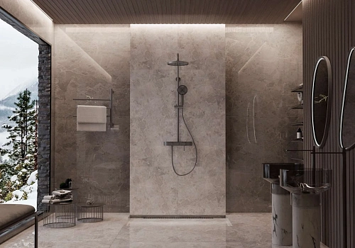 Душевая система Vincea VSFS-402GM, вороненая сталь Душевая система Vincea VSFS-402GM, вороненая сталь