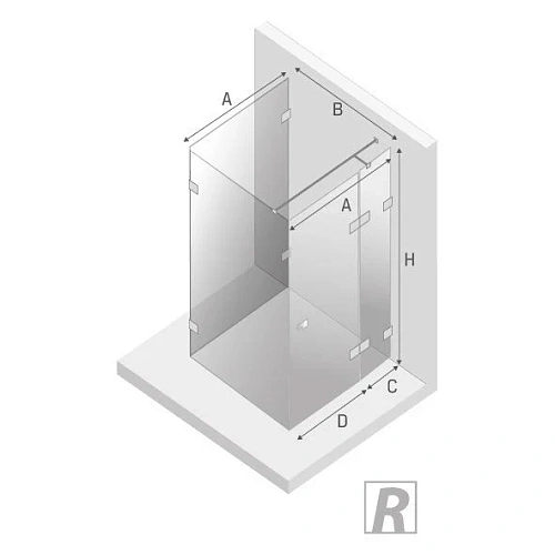 Душевой уголок NEW TRENDY EVENTA R 100x90x200 EXK-4606 (хром) Душевой уголок NEW TRENDY EVENTA R 100x90x200 EXK-4606 (хром)