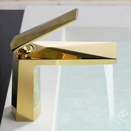 Смеситель для раковины Boheme Venturo золото 381 Смеситель для раковины Boheme Venturo золото 381