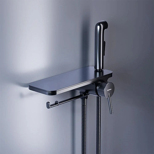 Гигиенический душ Damixa Origin Bit 773500300 черный матовый Гигиенический душ Damixa Origin Bit 773500300 черный матовый