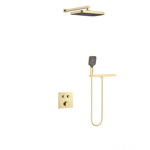 Душевая система Vincea VSFW-4211RBG встраиваемая, 2 режима, брашированное золото Душевая система Vincea VSFW-4211RBG встраиваемая, 2 режима, брашированное золото