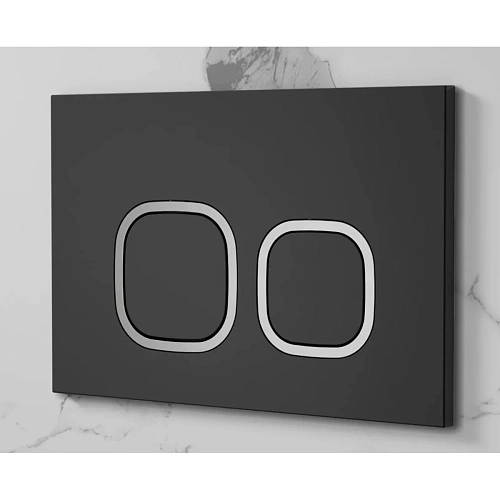 Клавиша смыва Ceruttispa CR01BK черная, матовая Клавиша смыва Ceruttispa CR01BK черная, матовая