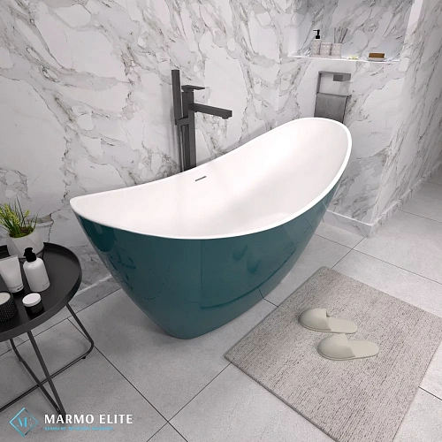 Ванна отдельностоящая Marmo-Elite Вентура VBA167-77 1670x770 из искусственного камня, без перелива, глянцевая Ванна отдельностоящая Marmo-Elite Вентура VBA167-77 1670x770 из искусственного камня, без перелива, глянцевая