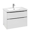 Тумба под раковину Villeroy &amp; Boch Subway 3.0 с подсветкой Pure White / Pure White C574L1VF