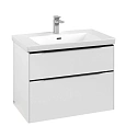 Тумба под раковину Villeroy & Boch Subway 3.0 с подсветкой Pure White / Pure White C574L1VF Тумба под раковину Villeroy & Boch Subway 3.0 с подсветкой Pure White / Pure White C574L1VF