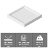 Душевой поддон ABBER AD3D100 100х100 квадратный, акриловый, белый Душевой поддон ABBER AD3D100 100х100 квадратный, акриловый, белый