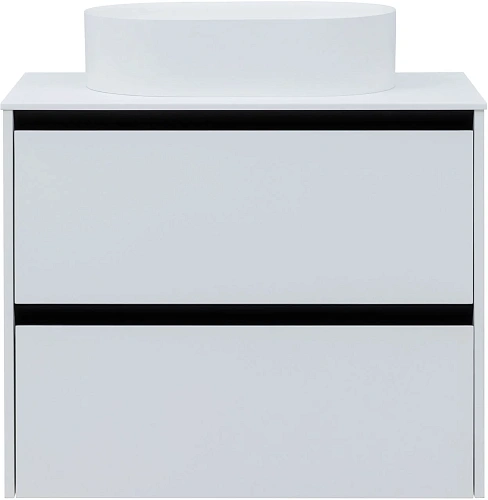 Тумба под раковину Allen Brau Activity 80 1.34004.WM белый матовый/черный брашированный Тумба под раковину Allen Brau Activity 80 1.34004.WM белый матовый/черный брашированный