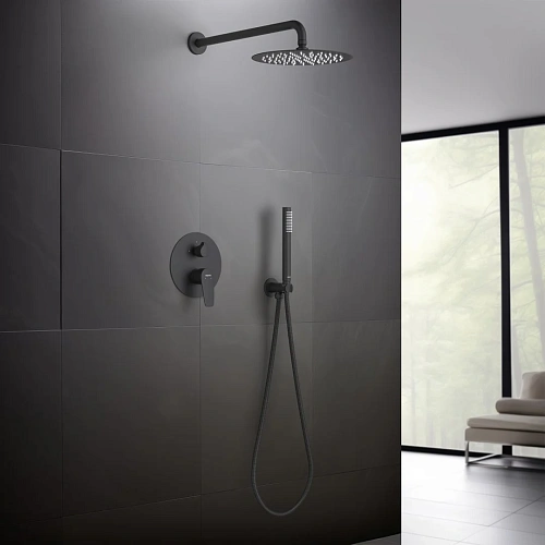 Душевая система Aquatek БЕТТА AQ1172MB Черный матовый Душевая система Aquatek БЕТТА AQ1172MB Черный матовый