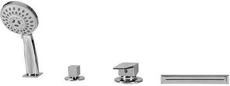 Смеситель на борт ванны Aquanet B12p (с установкой) 00205045 Смеситель на борт ванны Aquanet B12p (с установкой) 00205045