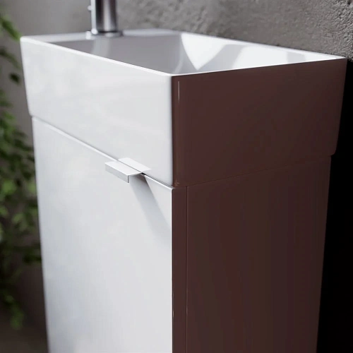 Тумба под раковину Sancos Mini MN35WL белый глянец Тумба под раковину Sancos Mini MN35WL белый глянец