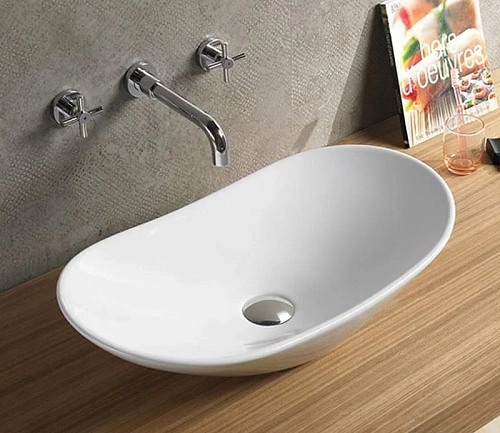 Раковина CeramaLux 7811A накладная, белый Раковина CeramaLux 7811A накладная, белый