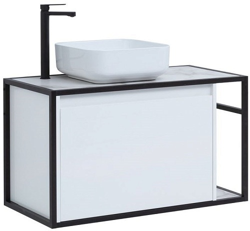 Тумба под раковину Aquanet Nova Lite Loft 90 L белый 00261652 Тумба под раковину Aquanet Nova Lite Loft 90 L белый 00261652