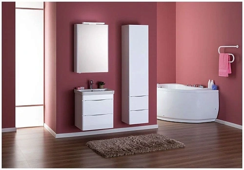 Зеркальный шкаф Aquanet Орлеан 60 белый 00183076 Зеркальный шкаф Aquanet Орлеан 60 белый 00183076