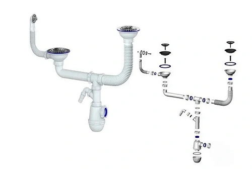 Сифон для кухни Granula GRAND Сифон для гибридов 3143-11-40 Сифон для кухни Granula GRAND Сифон для гибридов 3143-11-40